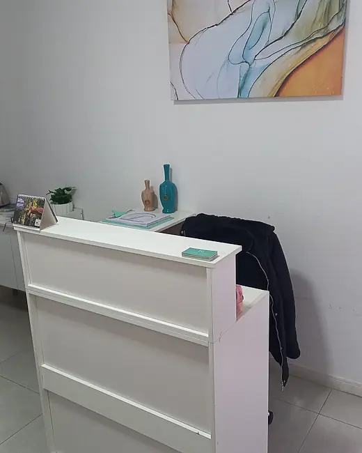 Recepção da clínica do Espaço Daphine Santana em Mogi das Cruzes